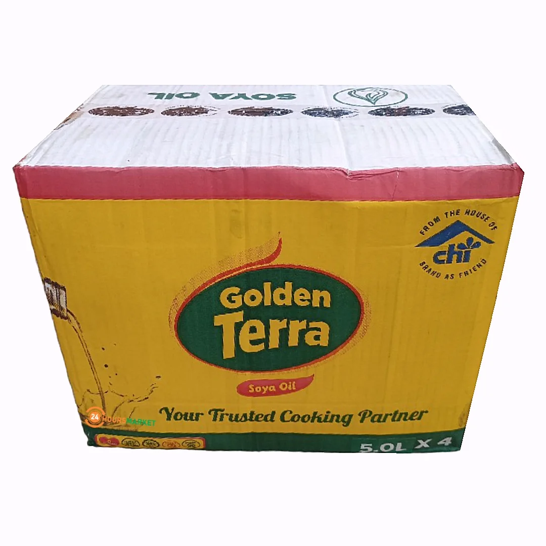 1727462484713 5L TERRA SOYA OIL CARTON(4 GALLONS IN A CARTON) - Image 1